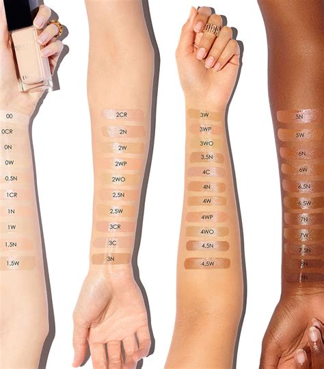 dior forever vs skin glow|Dior forever foundation color chart.